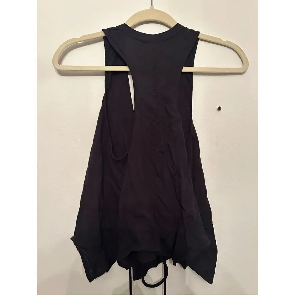 Free people black vest size s